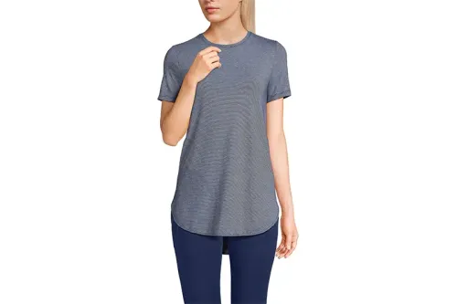Lands’ End Sun Curve Hem Tunic Top